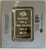 Pamp Suisse 100 Grams Rare Rose Silver Ingot 99.9% - GRAINMINT