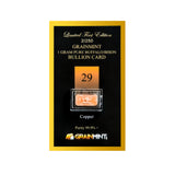 1 Gram Pure 99.9% Copper Metal Buffalo Ingot - GRAINMINT