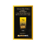 1/4, or 1/10th Gram Pure Raw 24K Gold Metal in Grainmint Bullion card 99.9% - GRAINMINT