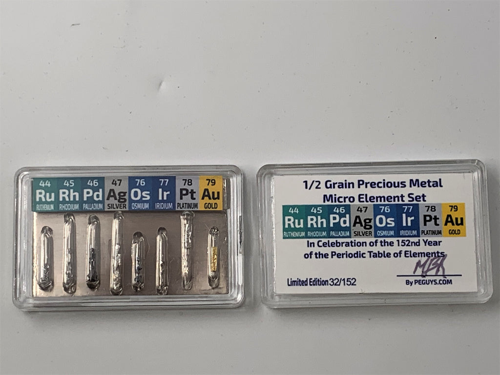 1/2 Grain Precious Metal Micro Set Titanium Backed Special Edition Rhodium  Iridium +
