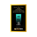 1/4, 1/2 or 1 Grain Pure Ruthenium Metal in GRAINMINT Bullion card 99.9% - GRAINMINT