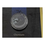 1/4, or 1/10th Gram Pure Osmium Crystal Metal in Grainmint Bullion card 99.9% - GRAINMINT