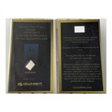 1/4, or 1/10th Gram Pure Palladium Metal Ingot in Grainmint Bullion card 99.9% - GRAINMINT