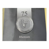 1/4, or 1/10th Gram Pure Rhenium Crystal Metal in Grainmint Bullion card 99.9% - GRAINMINT