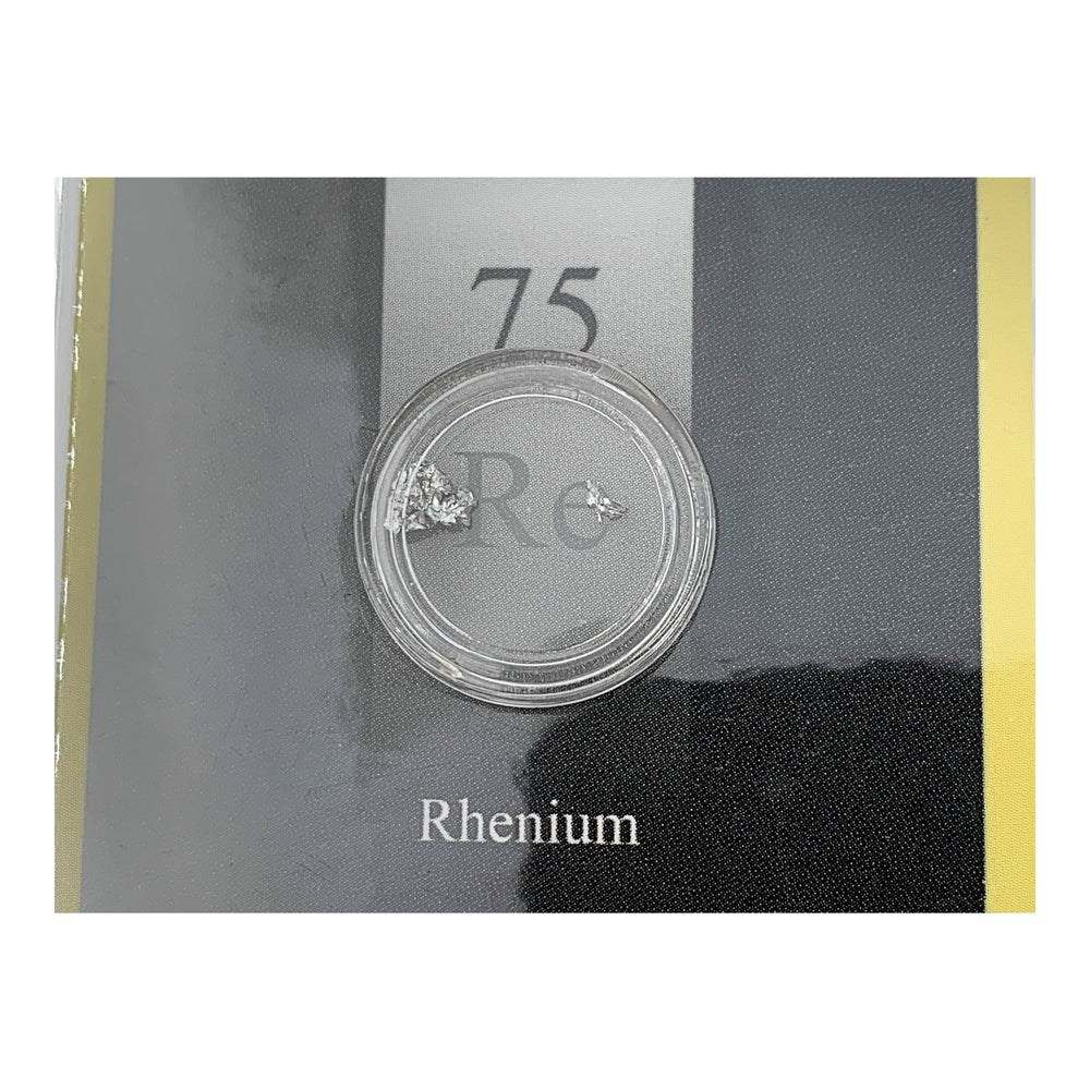 1/4, or 1/10th Gram Pure Rhenium Crystal Metal in Grainmint Bullion card 99.9% - GRAINMINT