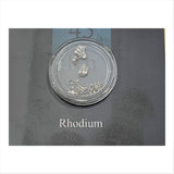 1/4, or 1/10th Gram Pure Rhodium Crystal Metal in Grainmint Bullion card 99.9% - GRAINMINT