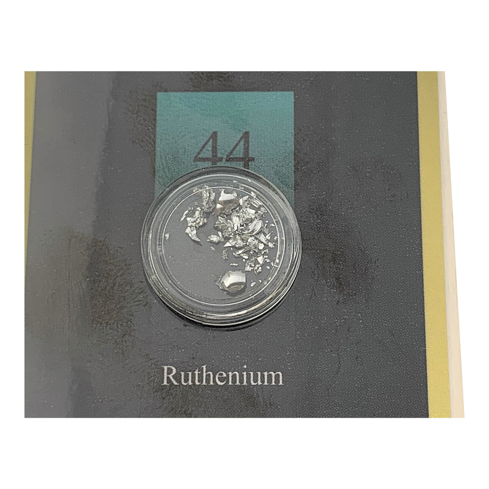 1/4, or 1/10th Gram Pure Ruthenium Crystal Metal in Grainmint Bullion card 99.9% - GRAINMINT