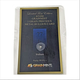 1/4, 1/2 or 1 Grain Pure Iridium Metal in GRAINMINT Bullion card 99.9% - GRAINMINT