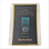 1/4, 1/2 or 1 Grain Pure Ruthenium Metal in GRAINMINT Bullion card 99.9% - GRAINMINT