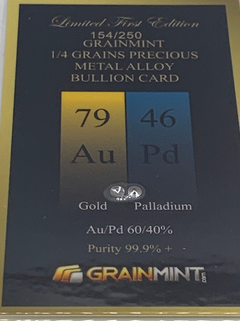 PURE 1/4 grain Rare Alloys Choose from Palladium/Rhodium Platinum/Rhodium Iridium/Platinum +++ - GRAINMINT