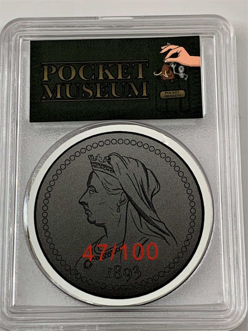 POCKET MUSEUM - Genuine 125 Years Plus British Penny - GRAINMINT