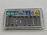 1/2 Grain Micro PM Set Ruthenium Rhodium Palladium Osmium Iridium Platinum Gold - Tantalum Backed - GRAINMINT