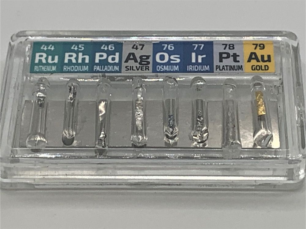 0.5 Grain Micro Precious Metal Set Ruthenium Rhodium Palladium Osmium Iridium Gold Platinum Backed - GRAINMINT